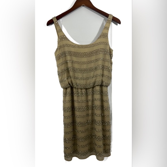 Romeo & Juliet Couture Nude Sequined Sleeveless Party Dress Size XS - Picture 4 of 12